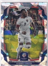 Panini 2024 Copa America Prizm No. 200 Aubrey David Rookie Ice Prizm