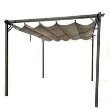 4iQ Pergola 3x4 m Beige Metall