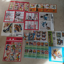 mehrere Ministeck Vorlagen, Schlümpfe 058, Vogelwelt 041, u.a. siehe Fotos