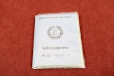 DDR GDR Wehrdienstausweis NVA Nationale Volksarmee 1973 +  Marke, X274.1#4