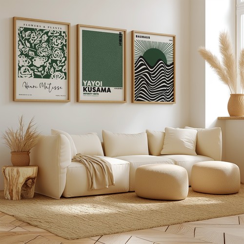 Abstraktes wandbild tiefgrün - abstraktes,