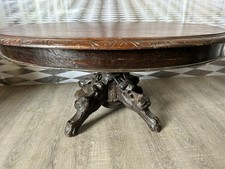 GROSSER TISCH BEISTELLTISCH NEO RENAISSANCE UM 1880 FRANKREICH EICHE