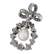 Anhänger Perle Rosen-Schliff