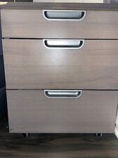 IKEA Galant Rollcontainer, grau-braun, abschließbar 