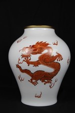 Große Vase roter Drache