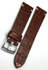 22mm /20 Vintage Kalbsleder Germany handmade BAND Alligator Narbung Uhrenarmband