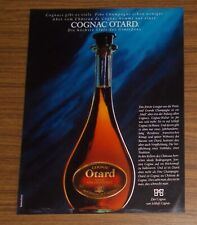 Seltene Werbung COGNAC OTARD Fine Champagne Die höchste Stufe des Genießens 1988