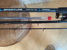 Cormoran ?Sportline Feder Rute Mit Rolle Und Schnurr + Ersatzspitzen