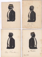 4x Studentika Scherenschnitte/