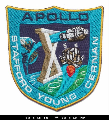 Apollo patches aufnäher - apollo, 10