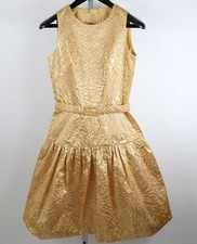 Mainbocher dress sz Small gold