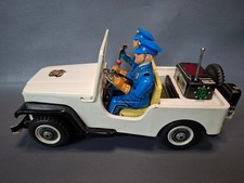 60 er Jahre Blechspielzeug Japan Police Patrol Jeep in OVP fahrtüchtig