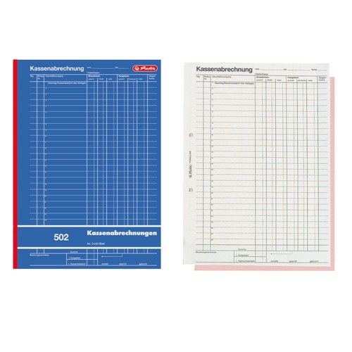 Herlitz kassenabrechnungsbuch - herlitz,