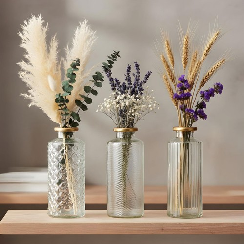 4er set vase rosa - set, h14cm