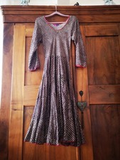 HIPPIEKLEID boho Folklore Maxikleid,ethno Gr.S Boho Blumen