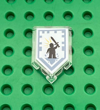 LEGO® 1x Fliese Fünfeck 2x3 Battle Cry 22385pb108 transp. klar 70355 70363 70373