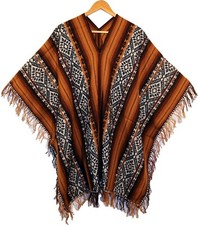 Indio Indianer Poncho braun