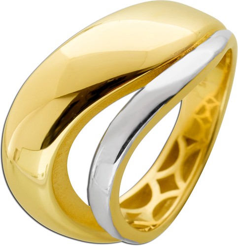 Bicolor ring gold weißgold - bicolor,