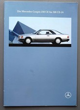 Prospekt  Mercedes Benz 230 CE, 300CE und 300 CE-24 von 1990