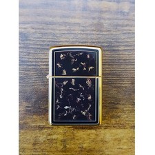 Zippo Brauner Marmor Gold