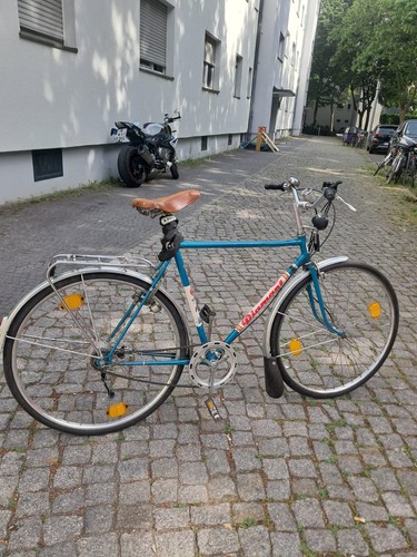 Vintage diamant fahrrad blau - vintage,