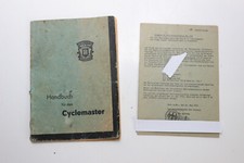 Original Rabeneick Cyclemaster Hanbuch + ABE 1951 Fahrrad-Hilfsmotor Oldtimer