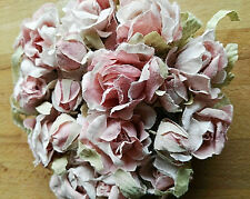 Rose Draht Blüten 150cm Rosengirlande Vintage Girlande Deko Blumengirlande Rosa