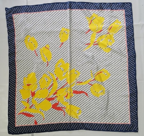 Vintage seidentuch silk scarf - silk,