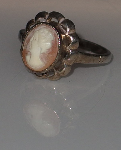 Kamee gemme vergoldet ring - gemme,
