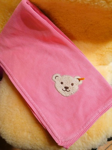 Steiff strickdecke rosa - steiff, *rosa*