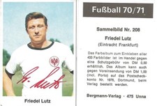 Autogramm friedel lutz - lutz, 23