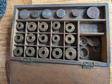 Antikes Präzisions-Spannzangen-Set im Holzkasten –  Richard Hund Dresden