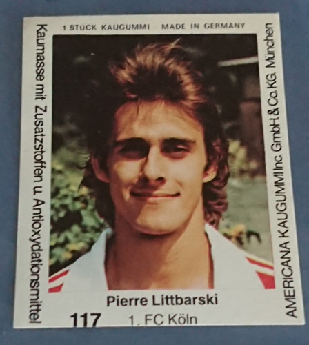 Pierre littbarski rookie card - pierre,