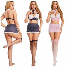 DE Damen Spitzen Minirock Netz