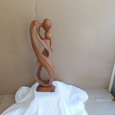 Holzfigur Skulptur Liebespaar