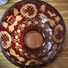 Egermann Glasschale rot