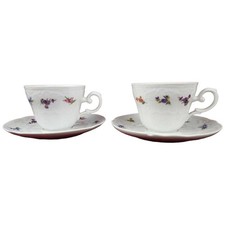 2er Set Untertasse Kaffeetasse