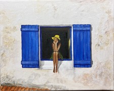 Mädchen am Fenster