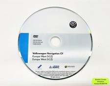 Original Volkswagen Navigation CY Europa West V12 VW RNS 510 RNS 810 SEAT SKODA