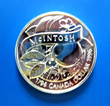 Kanada; 1 Dollar 1996 Silber  Mcintosh Apfel
