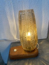 Vintage Tischlampen Bubbleglas