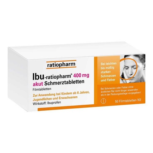 Ibu ratiopharm 400 - 400, mg