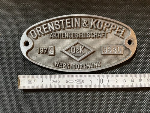 Lok waggonschild orenstein - /,