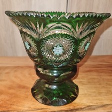 Bleikristall schale grün - bleikristall,