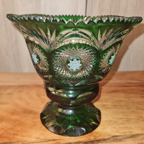 Bleikristall schale grün - schale,