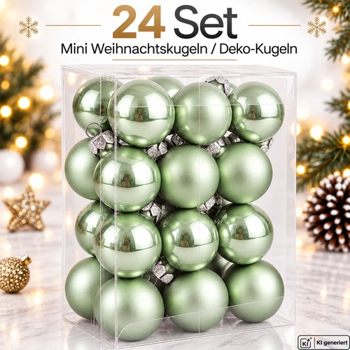 Weihnachtskugeln glas mini - 24,