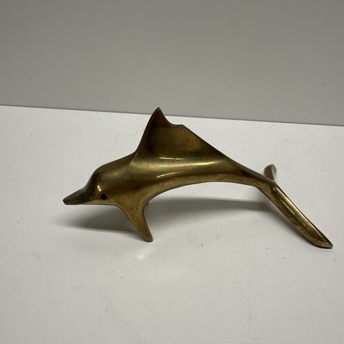 Delphin figur messing - figur,