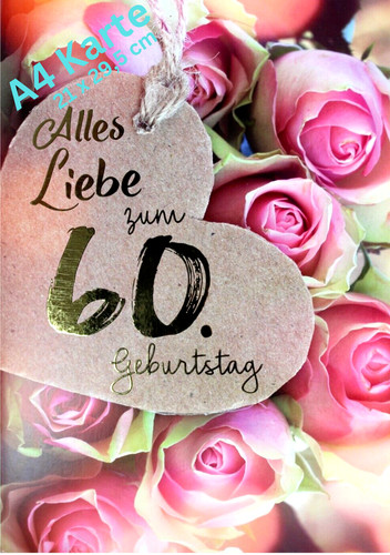 Geburtstagskarte jahre - a4,