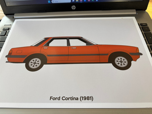 Kunstdruck zeichnung ford - kunstdruck,