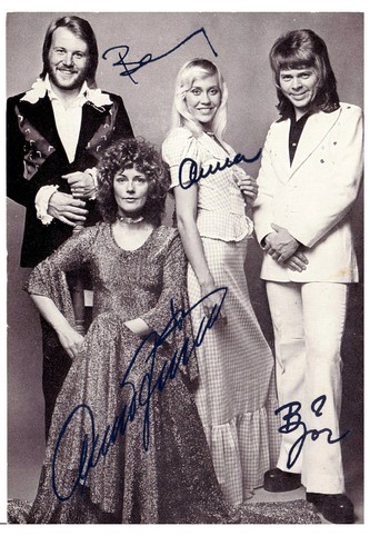 Abba autogramme pop - abba, ++autogramme++